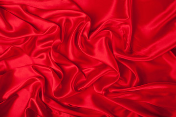 Obraz premium Smooth elegant red silk can use as background