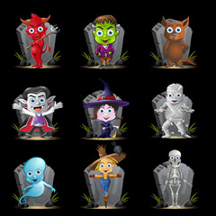 Character Tombstone Set