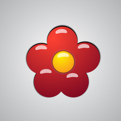 vector illustration plastic flower