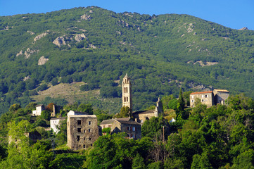 Fototapeta na wymiar village de Corse, Piedicroce