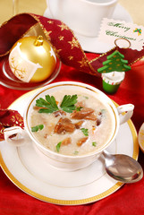 mushroom soup with cream for christmas