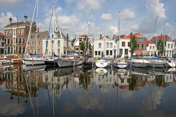 Fototapeta premium Canal in Goes