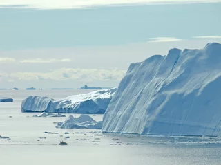 Papier Peint photo autocollant Cercle polaire Grönland: Eisfjord bei Ilulissat 