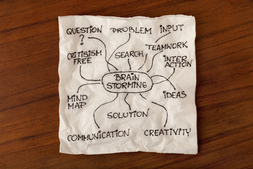 brainstorming - napkin concept