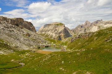 Mountain landscape in the dolomites