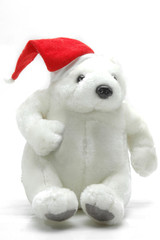 Oso de peluche vestido de Santa Claus