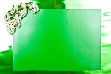Green greeting card