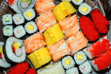 Layout Of Japanese Sushi