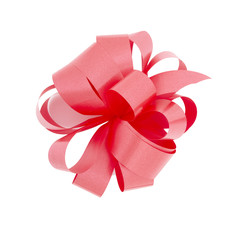 red ribbon bow decoration seasonal christmas birthday