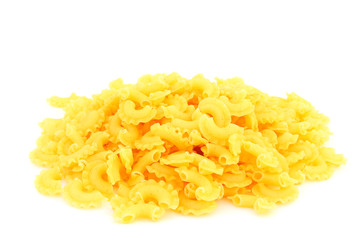 Uncooked italian pasta
