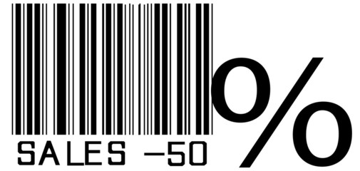 code barre  -50%