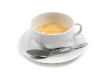 Tazzina di caffè con cucchiaino