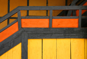 Detail Fassade Paro Dzong, Bhutan