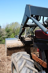 Fototapeta premium Excavating Farmland
