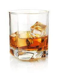 Fotobehang Alcohol Whisky glas