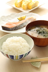 Japanese healthy breakfast