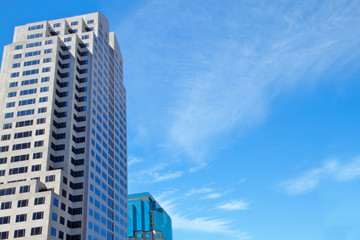 Fototapeta premium Office buildings blue sky
