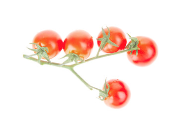 cherry tomatoes on white