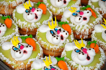 Background from cakes