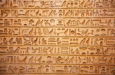 Crédence de cuisine en verre imprimé Egypte hiéroglyphes de l& 39 Egypte ancienne
