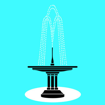 fountain vector illustration