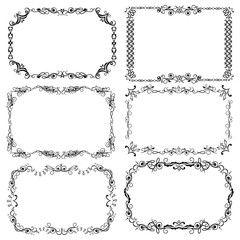 Fototapeta premium Decorative frames set