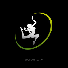 logo entreprise, sport femme