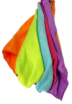 chiffonnettes de m&eacute;nage en microfibres