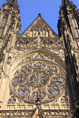Fototapeta na wymiar The View on St. Vitus Cathedral in Prague