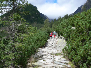 Panorama auf dem Weg zum Skalnate Pleso