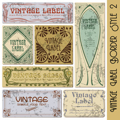 vintage style label