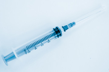 syringe isolated on white