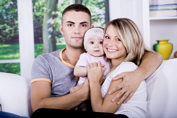 Fototapeta na wymiar happy family