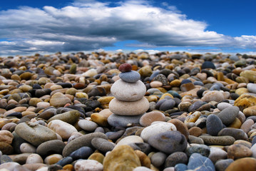 Création - Galets jusqu'à l'horizon