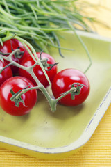 tomatoes and chives