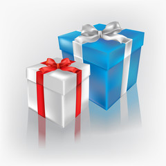 Christmas gift on a white background