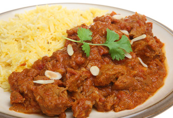 Indian Lamb Curry & Pilau Rice