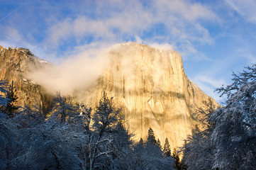 El Capitan in winter