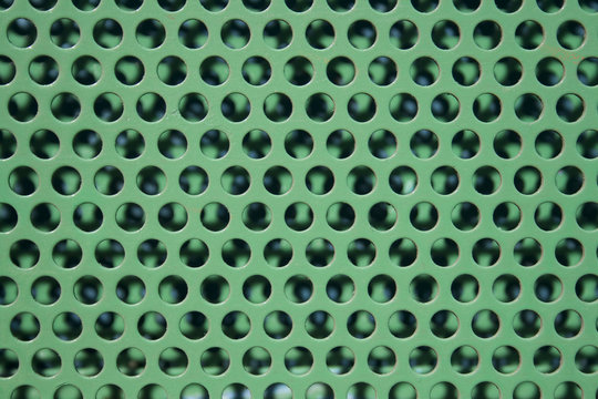 Textura de c&iacute;rculos verdes en hierro