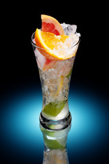 cold fresh citrus fruit drink