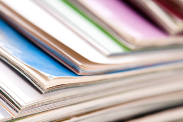 Stack of magazines