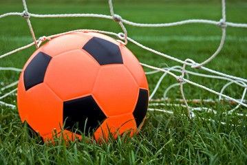 orange soccer ball