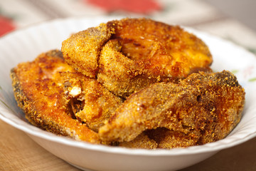 Roasted salmon fillets