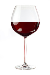 Balloon wineglass for rich red wines