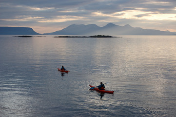 Canoes at Arisaig