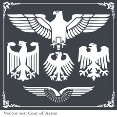 Eagle coat of arms heraldic