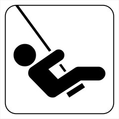 child swinging vector