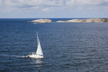 Sailboats in the archipelago