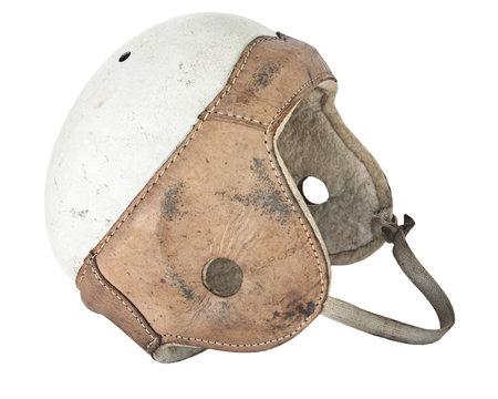 Vintage Leather Football Helmet