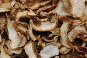 Dried boletus edulis